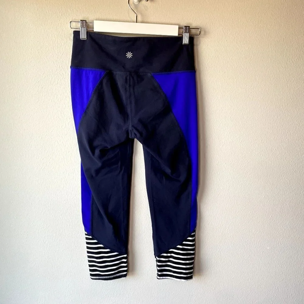 Athleta Colorblock Cropped Leggings S